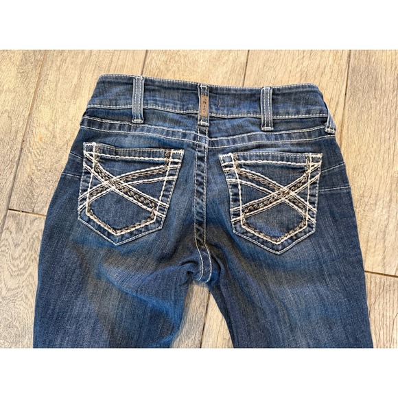 Ariat Denim Bootcut Jeans size 26 Short 26S Womens Boot Western Mid Rise 1963 - Picture 6 of 16